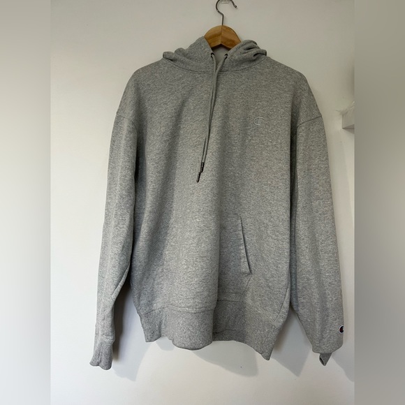 CHAMPION GREY HOODIE - Picture 1 of 3